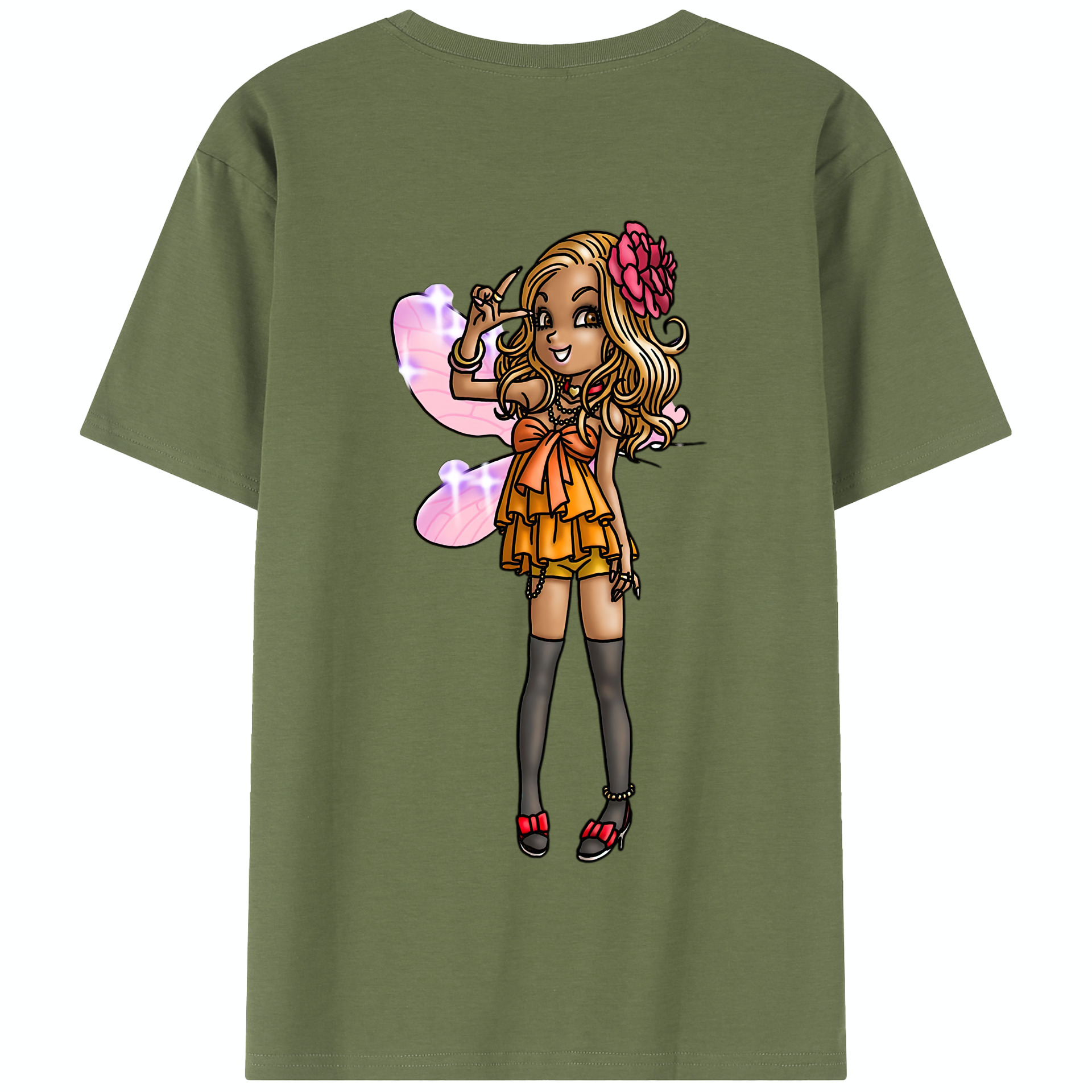 （画像用） ドラゴンクエスト Doragon Kuesuto Dragon Quest 綿100％半袖Tシャツ（背面プリント）